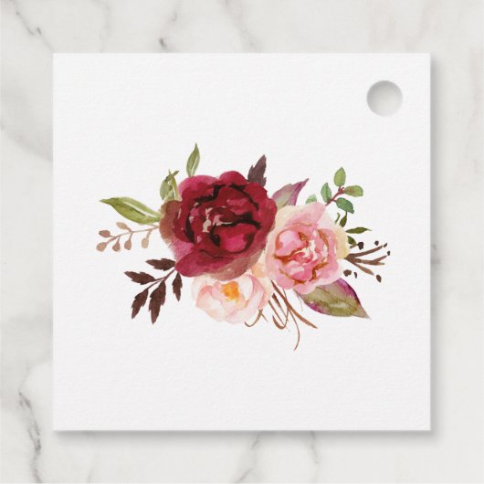 Liefde is het brouwen van marsala tea vrijgezellen bedankjes labels (Achterkant)