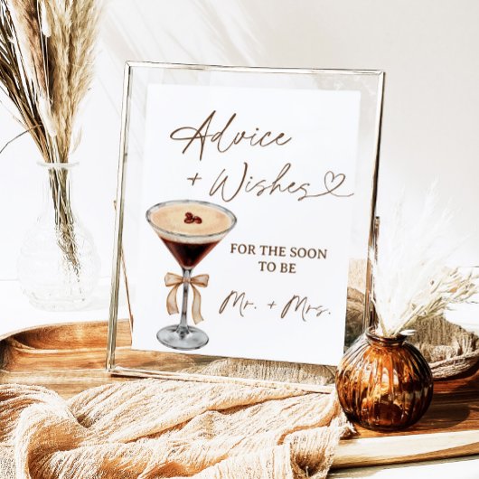 Liefde is het brouwen van Martini Advies & Wishes Poster