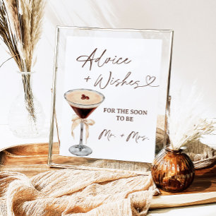 Liefde is het brouwen van Martini Advies & Wishes  Poster