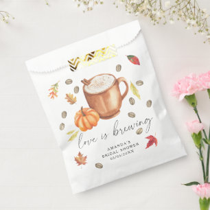 Liefde is het brouwen van Pumpkin Coffee Vrijgezel Bedankzakje
