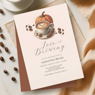 Liefde is het brouwen van Pumpkin Spice Coffee Vri Kaart