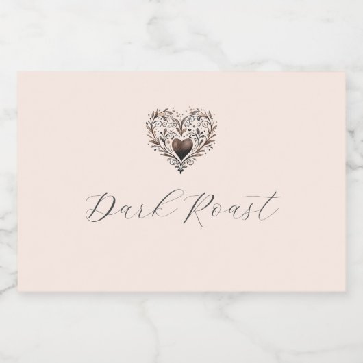 Liefde is het brouwen van voedsellabels voedselcontainer etiket (Enkel label)