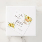 Liefde is het brouwen van Vrijgezellenfeest groen Bedankjes Labels (In situ)