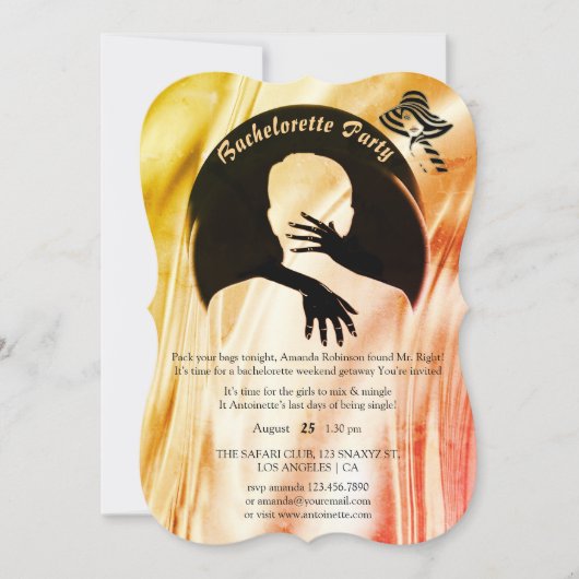 Liefde is het enige dat er een Vibrant Bachelorett Kaart (Voorkant)