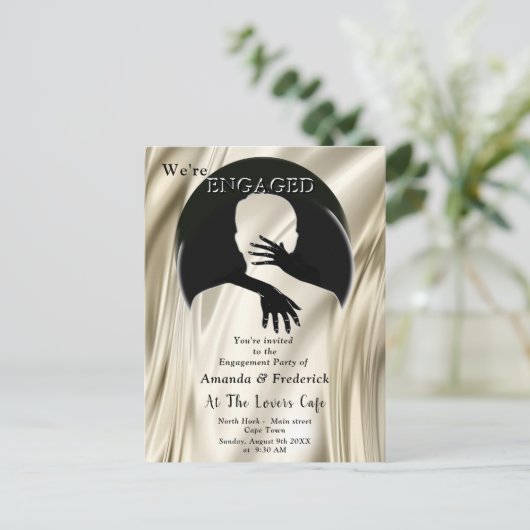 Liefde is het enige dat er Verloving is Uitnodiging Briefkaart (Staand voorkant)