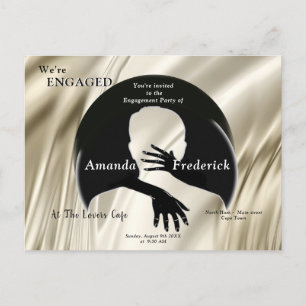 Liefde is het enige dat er Verloving is Uitnodiging Briefkaart