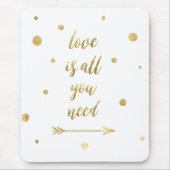 Liefde is het enige dat je gouden stippen muismatj muismat (Voorkant)