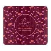 Liefde is het geheime ❤ snijplank (Voorkant)