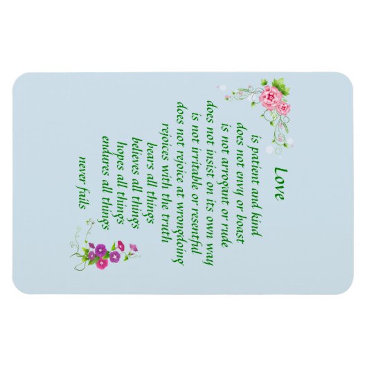 Liefde is het grootst - Magnet Magneet (Horizontaal)