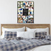 Liefde is het grootste avontuur bruiloft fotocolla canvas afdruk (Insitu (Slaapkamer))