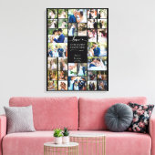 Liefde is het grootste avontuur bruiloft fotocolla canvas afdruk (Insitu (Woonkamer))