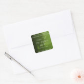 "Liefde is het hogere pad" Vierkante Sticker (Envelop)