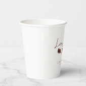 Liefde is het Vrijgezellenfeest Koffiebeker Papieren Bekers (Rechts)