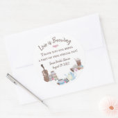 Liefde is het Vrijgezellenfeest van het Breden Sti Ronde Sticker (Envelop)