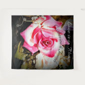 Liefde is in bloei bruiloft achtergrond wandkleed (Voorkant (horizontaal))