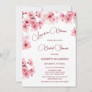 Liefde is in bloei Cherry Blossom Vrijgezellenfe Kaart