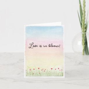 Liefde is in bloei feestdagen kaart