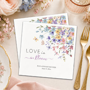 Liefde is in bloei Libellen Baby Shower Servet