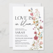 Liefde is in bloei uitnodiging | Vrijgezellenfeest (Voorkant)