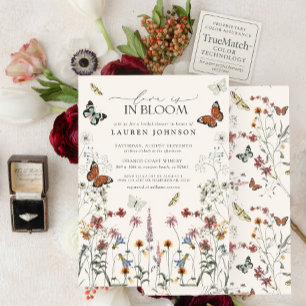 Liefde is in Bloom Boho Butterflies Vrijgezellenfe Kaart