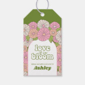 Liefde is in Bloom - Boho Flowers Vrijgezellenfees Cadeaulabel (Voorkant)