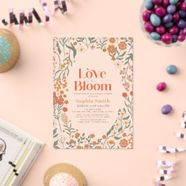 Liefde is in Bloom Boho Wildflower Vrijgezellenfee Acryl Uitnodigingen