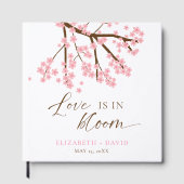 Liefde is in Bloom Cherry Blossoms Wedding Gastenboek (Voorkant)