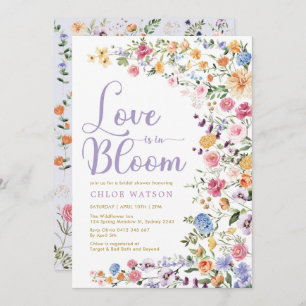 Liefde is in Bloom Chic Wildflower Vrijgezellenf Kaart