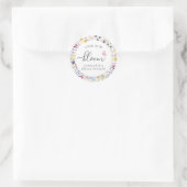 Liefde is in Bloom Floral Ronde Sticker (Tas)