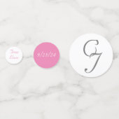 Liefde is in Bloom Roos Wedding Confetti (Achterkanten)