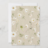 Liefde is in Bloom Rustic Daisy Wildflower Kaart (Achterkant)