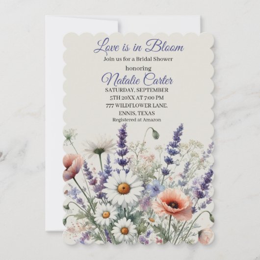 Liefde is in Bloom Spring Floral Vrijgezellenfeest Kaart (Voorkant)