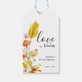 Liefde is in Bloom Spring Wildflower Vrijgezellenf Cadeaulabel (Voorkant)