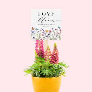 Liefde is in Bloom Vrijgezellenfeest Favoriet Gift Vierkante Visitekaartjes
