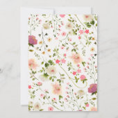 Liefde is in Bloom Whimsical Garden Vrijgezellenfe Kaart (Achterkant)