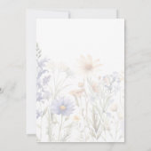 Liefde is in Bloom Wildflower BridaI Douche Kaart (Achterkant)