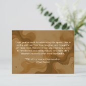 Liefde is in de lucht Bruidsfeest Dankkaart Bedankkaart (Staand voorkant)