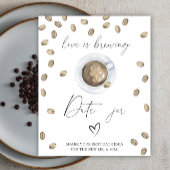 Liefde is in de lucht bruidsfeest Datum avond idee Poster