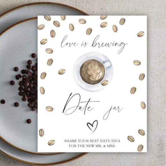 Liefde is in de lucht bruidsfeest Datum avond idee Poster