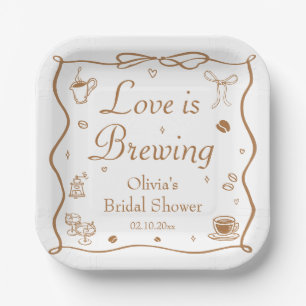 Liefde is in de lucht Bruidsuitnodiging Papieren Bordje
