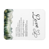 Liefde is in de lucht Casual bruiloft uitnodiging Magneet (Horizontaal)