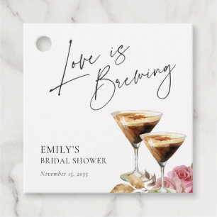 Liefde is in de lucht Elegante Bruidsbruiloft Bedankjes Labels
