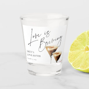 Liefde is in de lucht Elegante Bruidsbruiloft Shot Glas