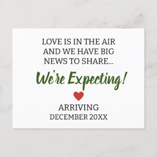 Liefde is in de lucht en we hebben een grote nieuw briefkaart