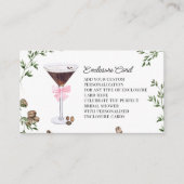 Liefde is in de lucht | Espresso Martini Bruidsfee Informatiekaartje (Voorkant)