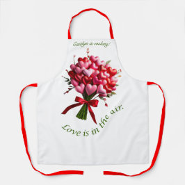 LIEFDE IS IN DE LUCHT Gepersonaliseerd Schort