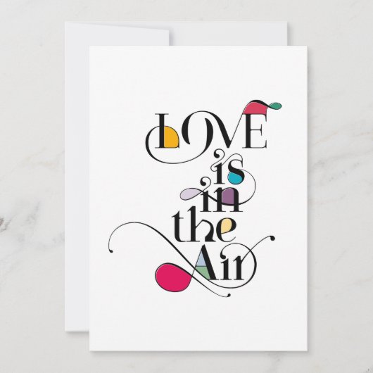 Liefde is in de Lucht Kaart (Voorkant)