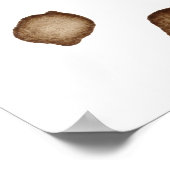 Liefde is in de lucht! Koffie Bruiloft Feest Welko Poster (Hoek)