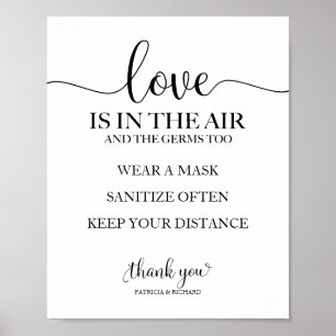 Liefde Is In De Lucht Maar Ook Kiemen Bord Poster