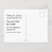 Liefde is in de lucht Save the Date Post Kaart (Achterkant)